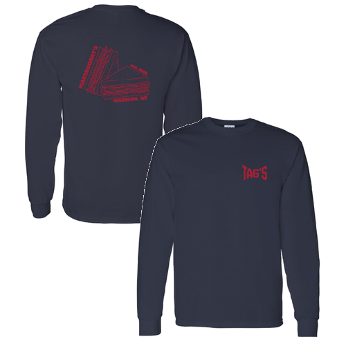 Gildan Heavy Cotton Longsleeve Basic T-Shirt -- Navy