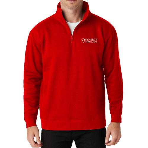 Cotton Heritage Quarter-Zip Fleece -- Team Red