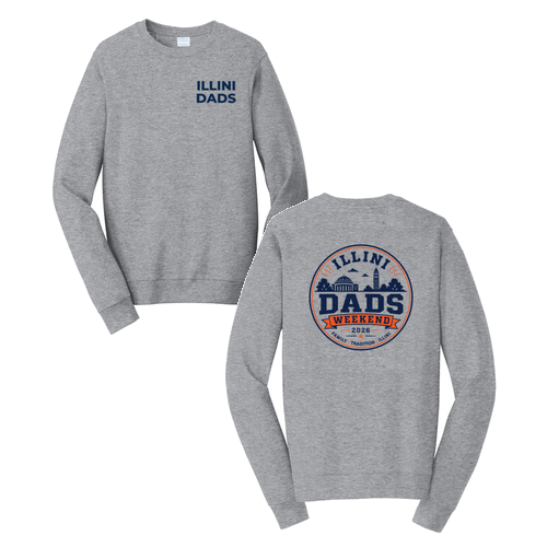 Illini Dads Crewneck Sweatshirt -- Athletic Heather