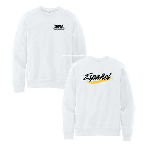 Español District Re-Fleece Crew -- White