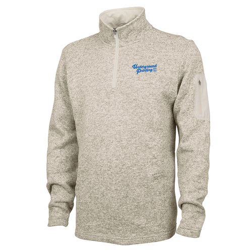 Charles River Mens Heathered Fleece Pullover -- Oatmeal Heather