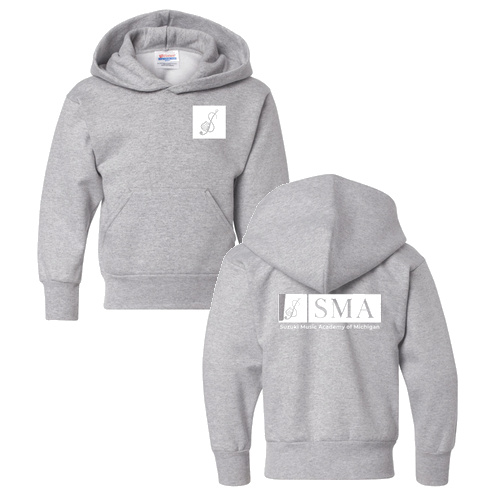 Hanes Youth Hoodie -- Light Steel