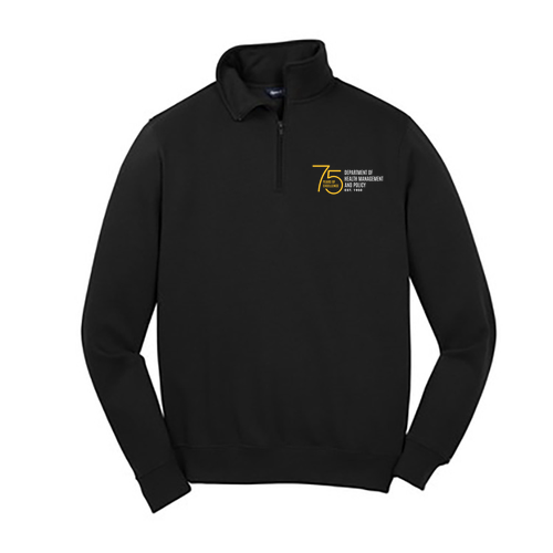 Sport Tek Quarter Zip Sweatshirt -- Black