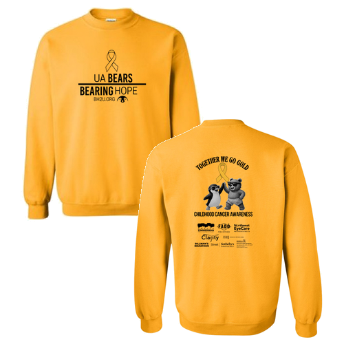 Gildan Heavy Blend Crew Neck Sweatshirt -- Gold