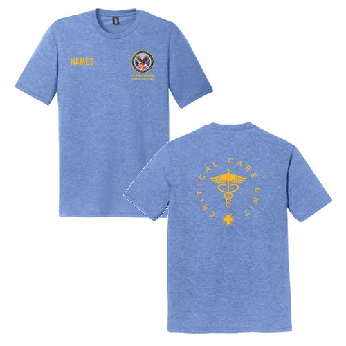 District Made Mens Perfect Tri Crew Tee -- Maritime Frost