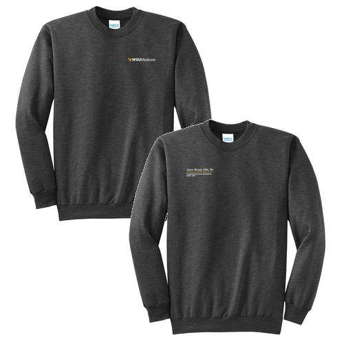 Port and Company Classic Crewneck Sweatshirt -- Dark Heather Grey