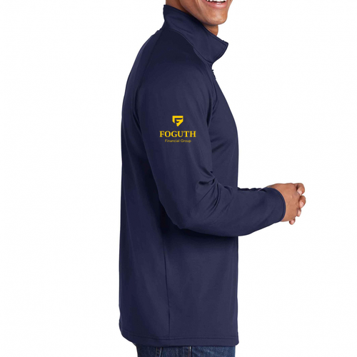 Sport Tek Sport Wicking Stretch Half Zip Pullover -- True Navy