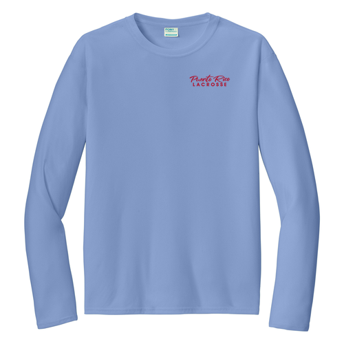 [HIDE] HERITAGE CUP Long Sleeve Performance Tee -- Carolina Blue