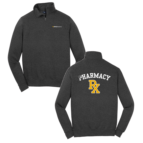 Sport Tek Quarter Zip Sweatshirt -- Graphite Heather