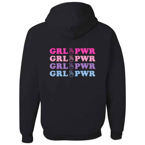 Jerzees 8 oz 50/50 Nublend Adult Hooded Sweatshirt -- Black