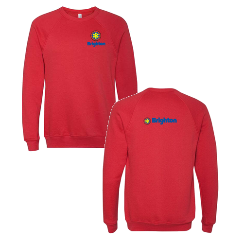 Brighton Logo 2 Full color -- Crewneck Sweatshirt Red
