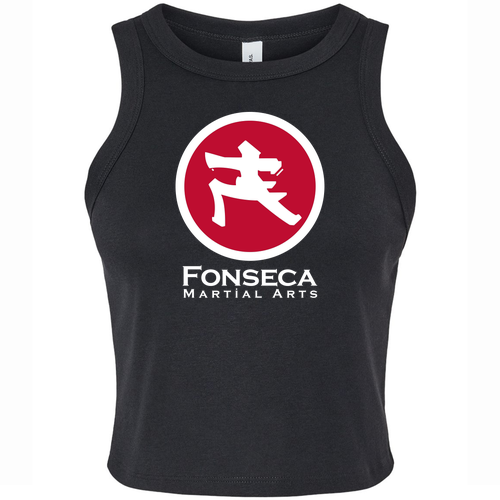 BELLA+CANVAS Women’s Micro Rib Racer Tank -- Solid Black Blend