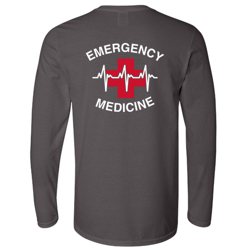 Gildan Softstyle Longsleeve T Shirt -- Charcoal