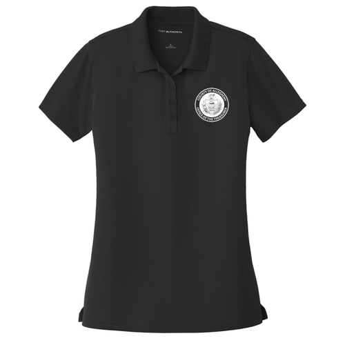 Port Authority Ladies Dry Zone UV Micro Mesh Polo -- Deep Black