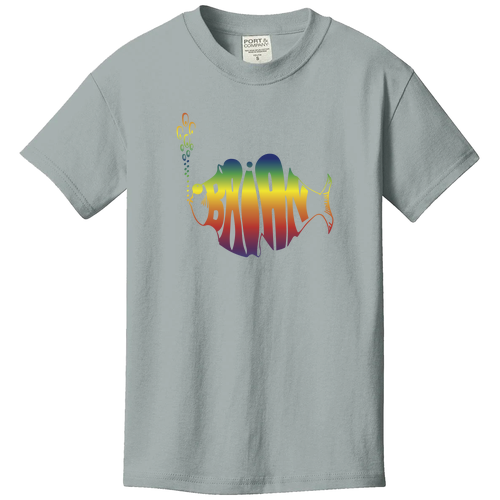 Port and Company Youth Beach Wash Garment-Dye Tee -- Pewter