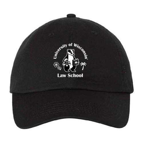 Valucap Bio-Washed Unstructured Hat -- Black (Embroidery)