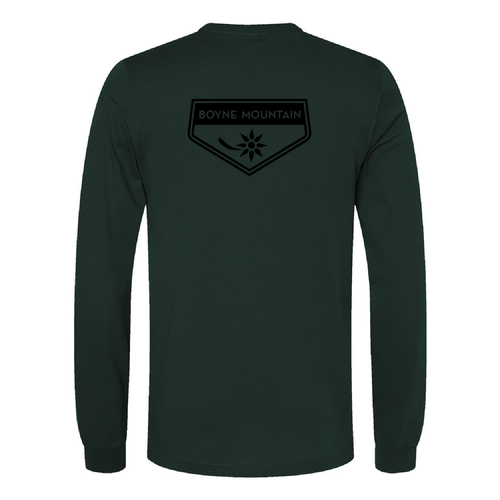 Boyne Mountain Logo 2 Black Ink -- Long Sleeve Forest