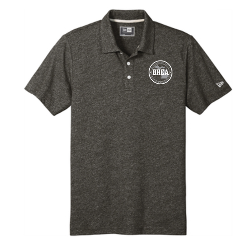 New Era Slub Twist Polo -- Black Twist (embroidered)