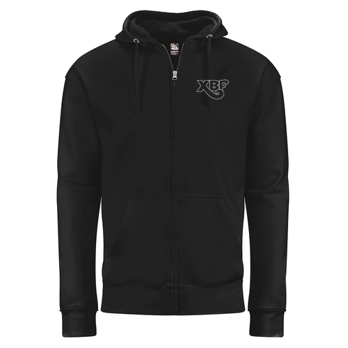 J America BTB Fleece Full Zip Hood -- Black