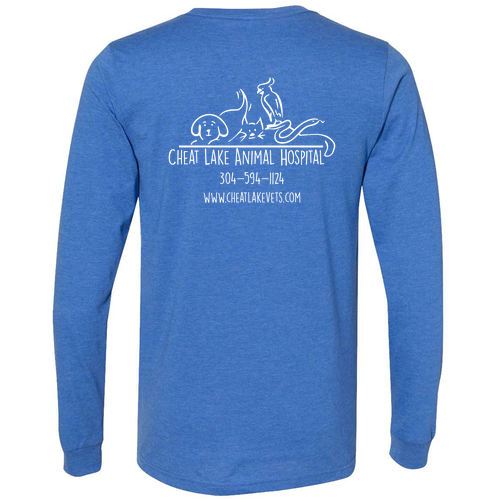 Bella+Canvas Unisex Heather Cvc Long Sleeve Tee- Heathers -- Heather True Roy
