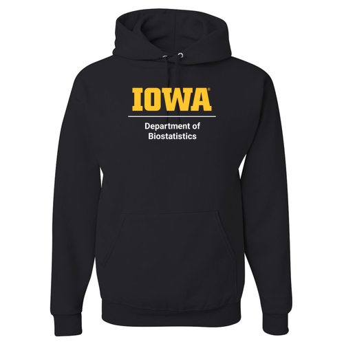 Biostatistics Jerzees 8 oz 50/50 Nublend Adult Hooded Sweatshirt -- Black