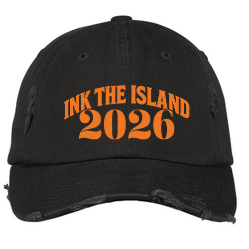 Distressed Hat -- Black