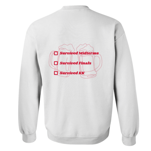 Gildan Heavy Blend Crew Neck Sweatshirt -- White
