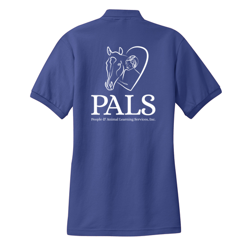 Port Authority Ladies Silk Touch Sport Shirt. -- Mediterranean Blue