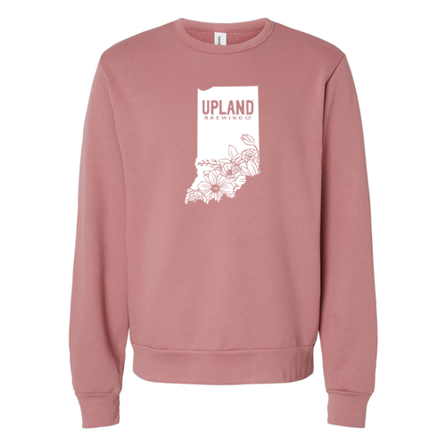 Bella+Canvas Sponge Fleece Classic Crewneck Sweatshirt -- Mauve
