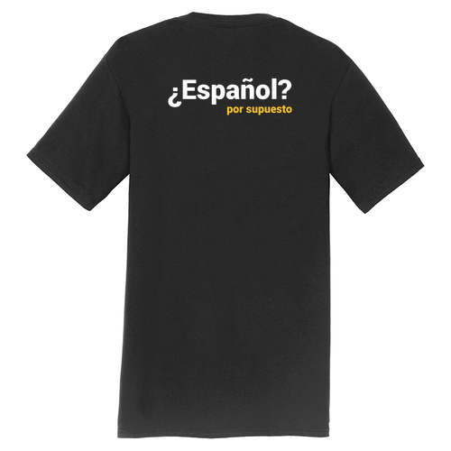 Por Supuesto Port and Company Fan Favorite Tee -- Jet Black