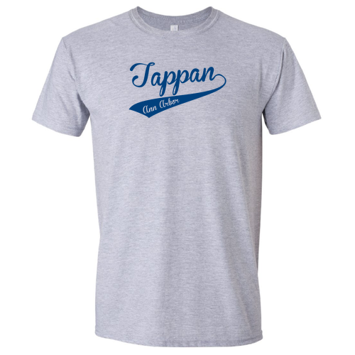 Gildan Soft Fitted T-Shirt -- Sport Grey, Classic Logo