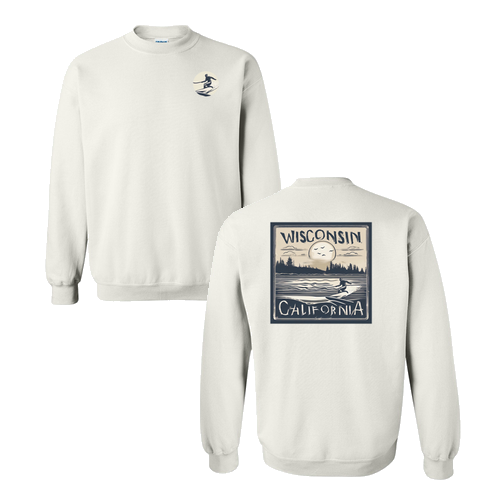 Gildan Heavy Blend Crew Neck Sweatshirt -- White