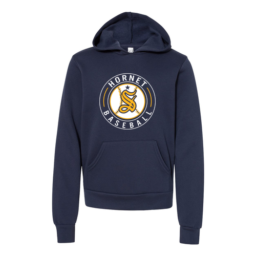 Bella Canvas Youth Sponge Fleece Hooded Sweatshirt -- Navy