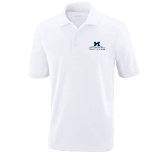 Mens/Unisex Ash City Core 365 Origin Performance Pique Polo -- White, $19
