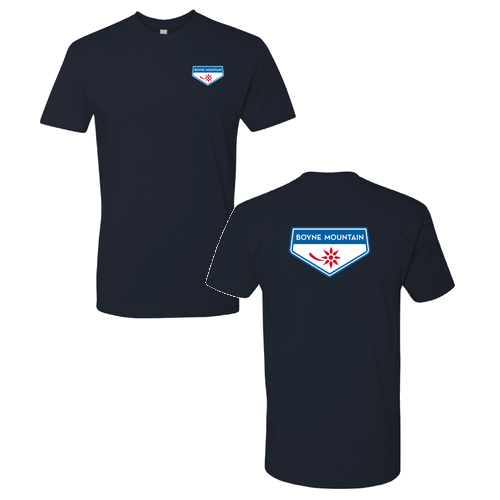 Boyne Mountain Logo 2 Full Color -- Short Sleeve Midnight Navy