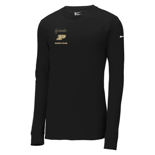 Nike Dri-FIT Cotton/Poly Long Sleeve Tee -- Black