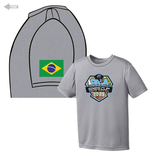 BRASIL Performance Tee -- YOUTH Silver