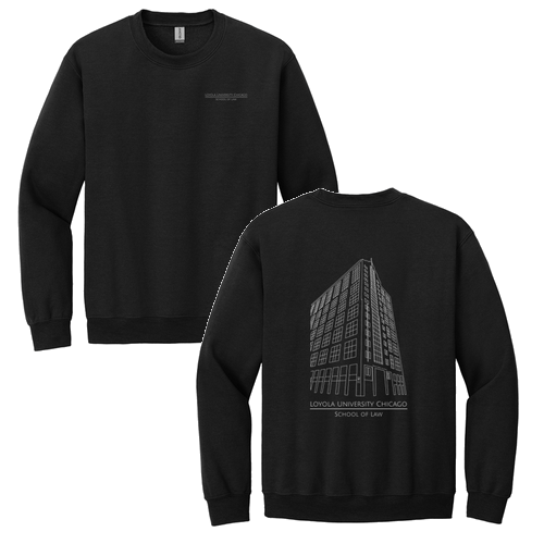 Corboy Law Center Crewneck Sweatshirt -- Black