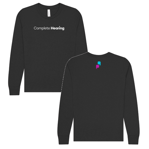 Youth 2 Color Bubble Long Sleeve Tee-- Dark Grey Heather