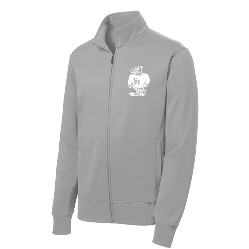 Sport-Tek Sport-Wick Fleece Full-Zip Jacket -- Silver
