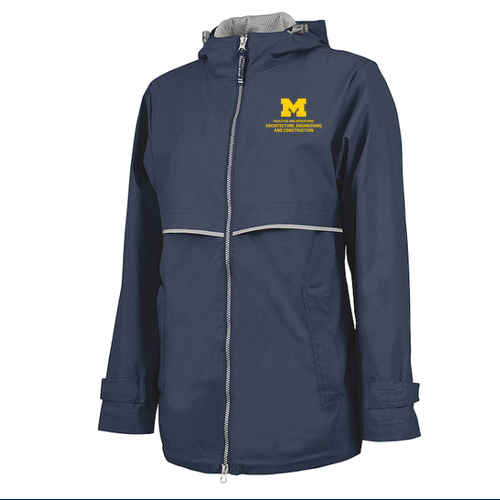 Ladies Charles River New England Rain Jacket -- True Navy, $57