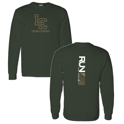 Gildan Heavy Cotton Longsleeve Basic T-Shirt -- Forest Green
