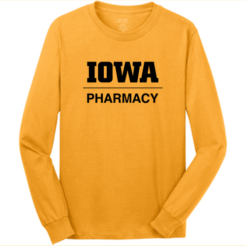 Port and Company Long Sleeve T Shirt -- Gold