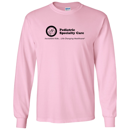 Gildan Ultra Cotton Longsleeve Basic T-Shirt -- Light Pink