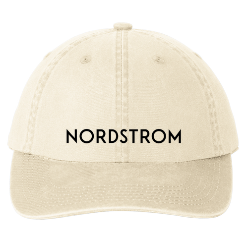 Embroidered Port Authority Garment Washed Hat -- Stone