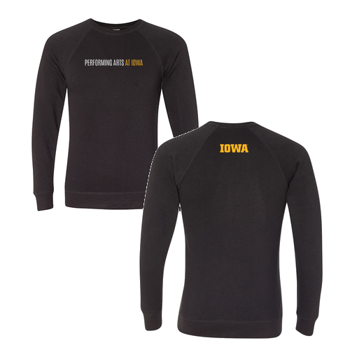 Independent Trading Unisex Special Blend Raglan Crewneck -- Black