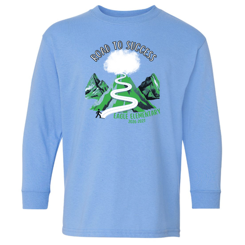 Gildan Youth Heavy Cotton Longsleeve Youth Tee -- Carolina Blue