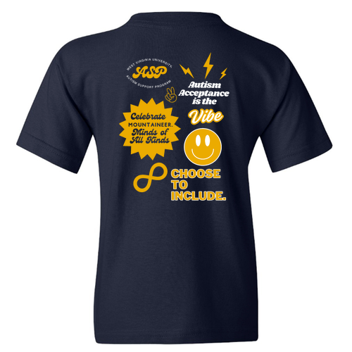YOUTH Gildan Heavy Cotton Basic T-Shirt -- Navy