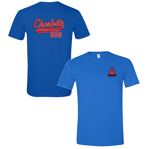 Royal Blue Softstyle Gildan Shirt