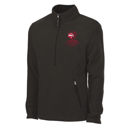 Charles River Adirondack Fleece Pullover -- Black (Embroidery)